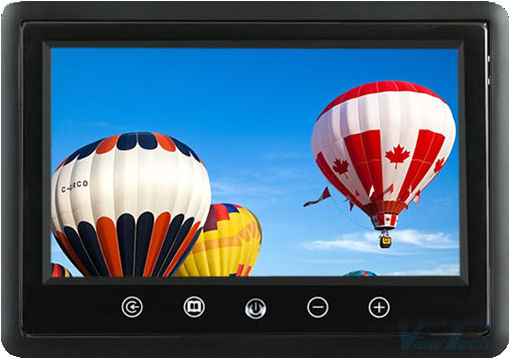 AVT 9 TFT-HD Digital nytt pianolakattu musta runko