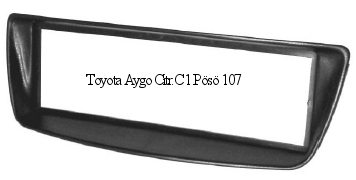 Asennuskehys radiolle Toyota Aygo, Citroen C1, Peugeot 107