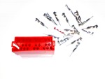 Mini-ISO 20 napainen liitin urospuoli + pinnit